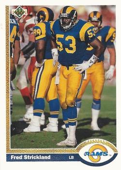 Fred Strickland Los Angeles Rams 1991 Upper Deck NFL #334